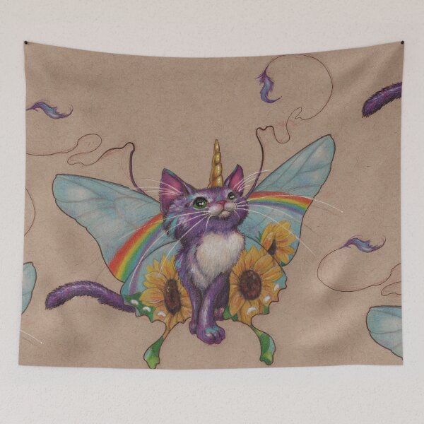 Item preview, Yes Kitty, it really is all Rainbows and Unicorns designed and sold by justteejay.