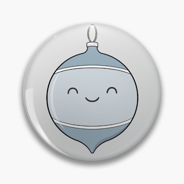 Item preview, Cute Bauble Christmas Ornament Silver designed and sold by BaconPancakes21.