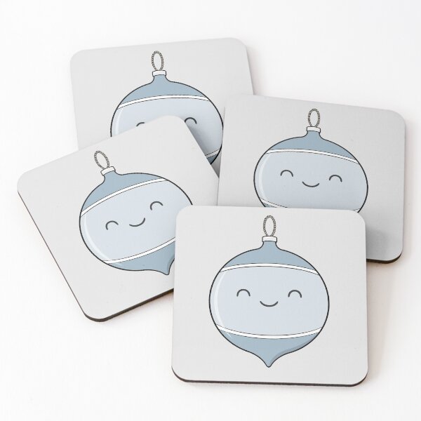 Item preview, Cute Bauble Christmas Ornament Silver designed and sold by BaconPancakes21.