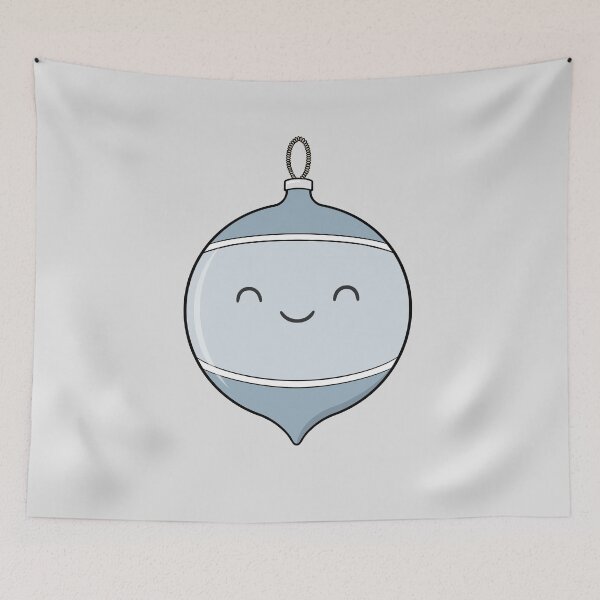 Item preview, Cute Bauble Christmas Ornament Silver designed and sold by BaconPancakes21.
