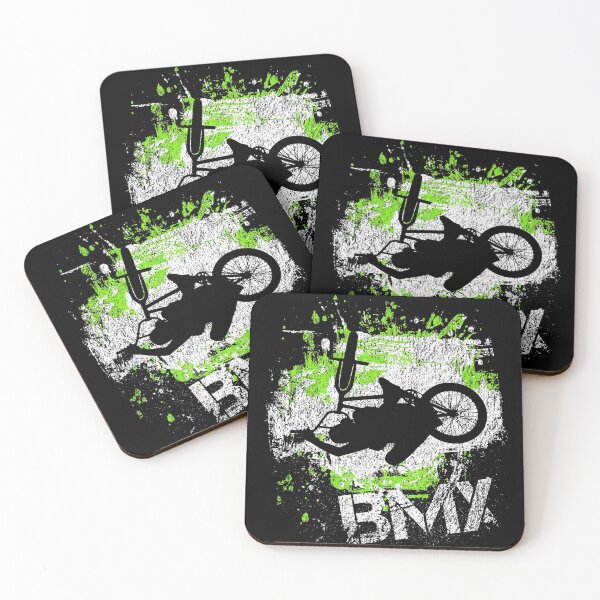 Item preview, bmx cyclist sprints in green distressed look designed and sold by Denis Rösler.