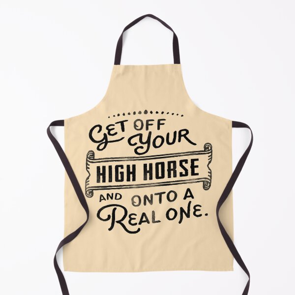 Item preview, Get Off Your High Horse And Onto A Real One! Cute Typography Design For Horse Lovers designed and sold by The Whiskey Ginger Design Shop.