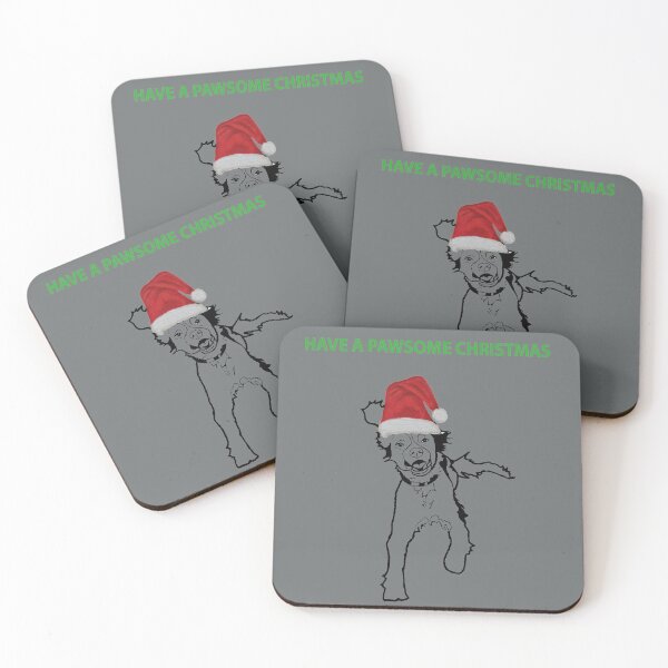 Item preview, Spaniel Pawsome Christmas design - Dog Christmas design designed and sold by IslesArt.
