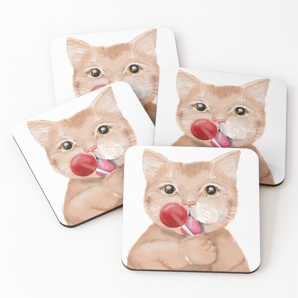 Item preview, Red Cat & Candy designed and sold by YaArt.