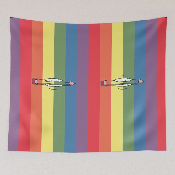Aperçu de l'œuvre Stylo dans la bouche - Arc-en-ciel créée et vendue par PabloooDuarte.