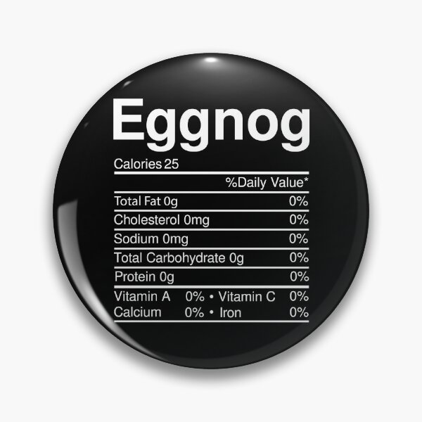 Item preview, Eggnog Nutrition Facts Christmas Food designed and sold by RandomStuffShop.