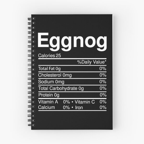 Item preview, Eggnog Nutrition Facts Christmas Food designed and sold by RandomStuffShop.