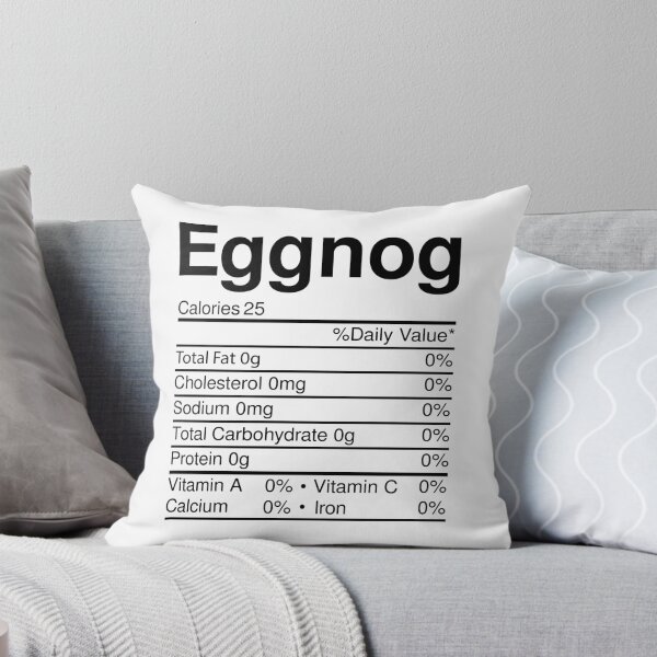 Item preview, Eggnog Nutrition Facts Christmas Food designed and sold by RandomStuffShop.