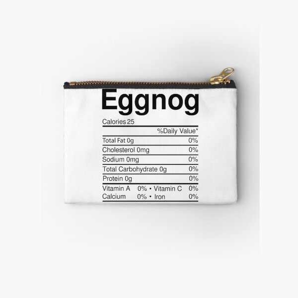 Item preview, Eggnog Nutrition Facts Christmas Food designed and sold by RandomStuffShop.