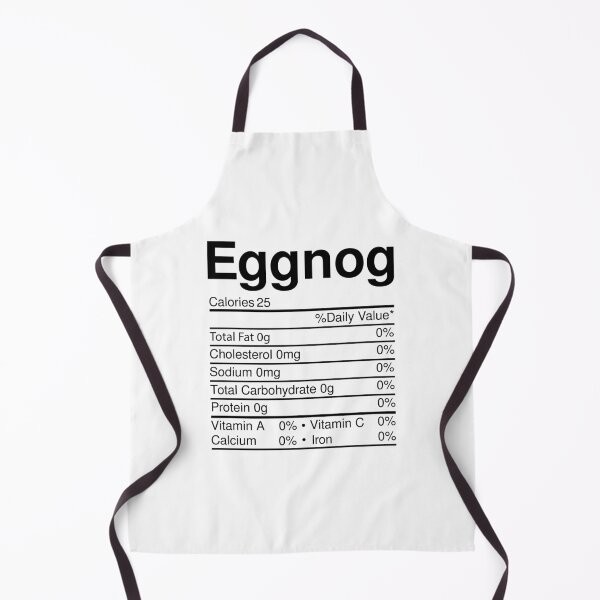 Item preview, Eggnog Nutrition Facts Christmas Food designed and sold by RandomStuffShop.