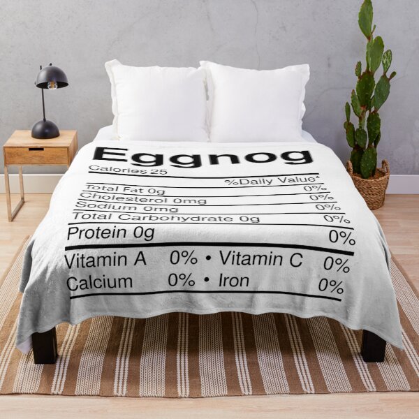 Item preview, Eggnog Nutrition Facts Christmas Food designed and sold by RandomStuffShop.