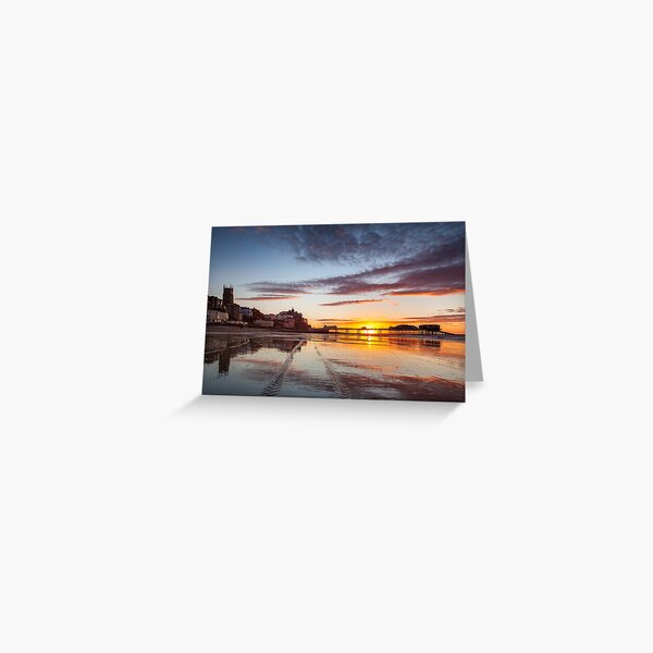 Summer sunset over Cromer Pier Greeting Card