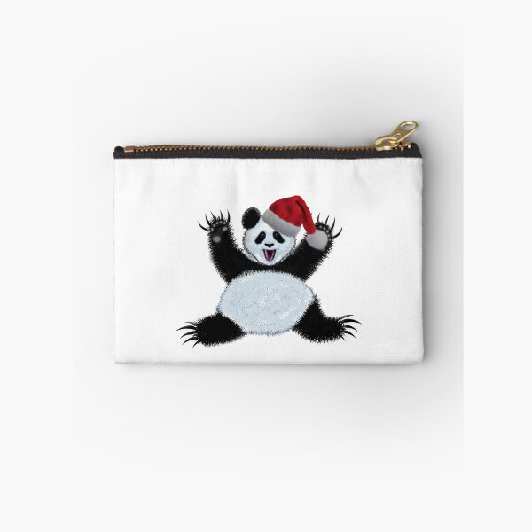 Item preview,  Christmas panda wearing santa claus hat designed and sold by Galina Kostyaeva.