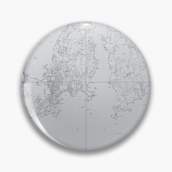 Item preview, Newport, RI Quad Topographical Map Grey designed and sold by PGHPhotoCo.