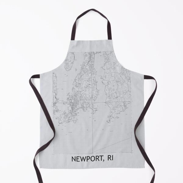 Item preview, Newport, RI Quad Topographical Map Grey designed and sold by PGHPhotoCo.
