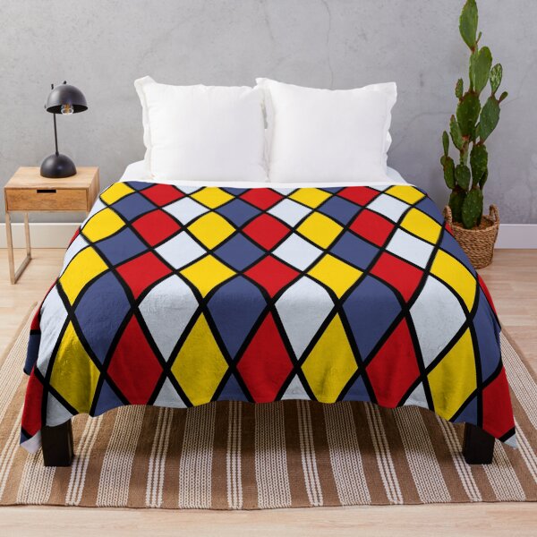 Artikelvorschau, Geometric pattern with red, yellow, blue and white rhombuses entworfen und verkauft von acidmit.