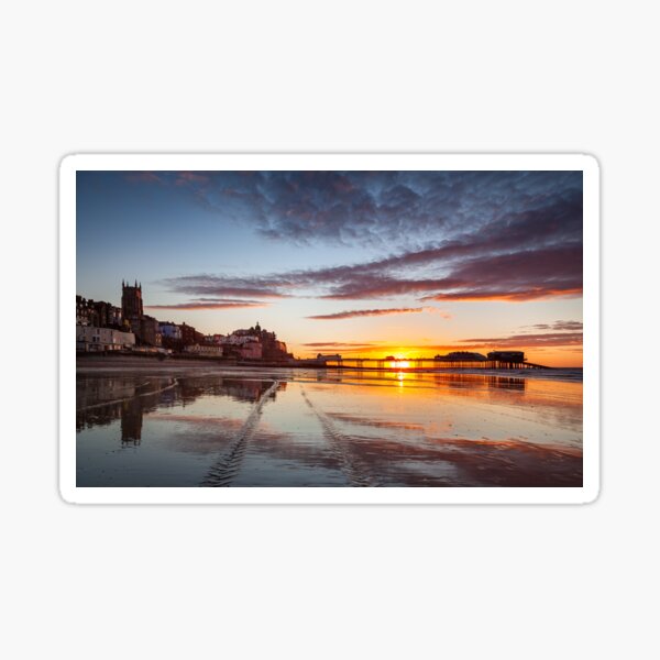 Item preview, Summer sunset over Cromer Pier designed and sold by dp-images.