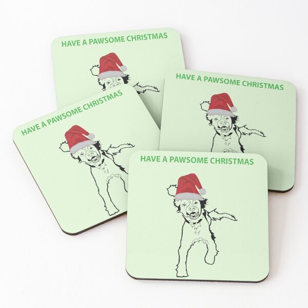 Item preview, Spaniel Pawsome Christmas design - Dog Christmas design designed and sold by IslesArt.