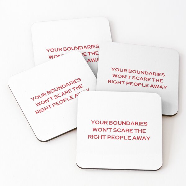 Item preview, YOUR BOUNDARIES WONT SCARE THE RIGHT PEOPLE AWAY | WE'RE NOT REALLY STRANGERS |  MENTAL HEALTH designed and sold by MVVShop.