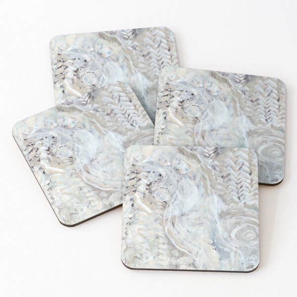 Item preview, WHITE WORLD ABSTRACT PAINTING designed and sold by artenvironments.