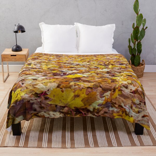 Item preview, Fallen yellow and orange leaves in the forest designed and sold by lena-maximova.