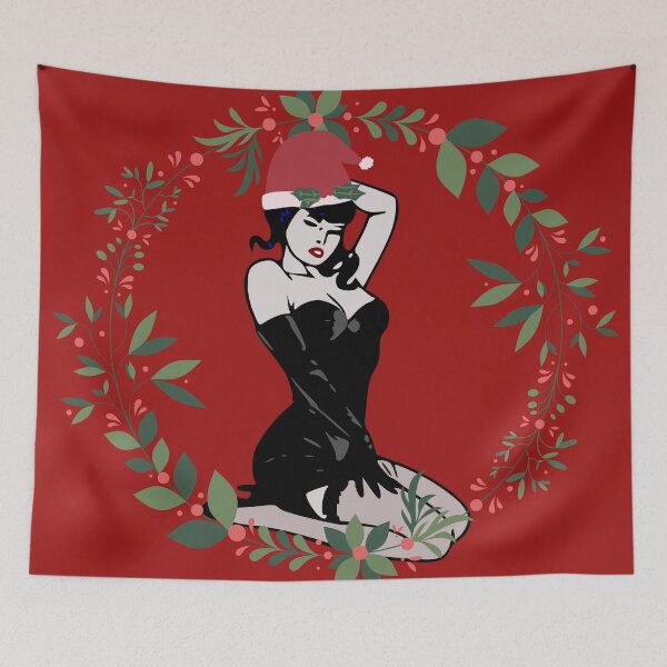 Item preview, Pinup Holiday Greeting  designed and sold by Elsen Expressions.