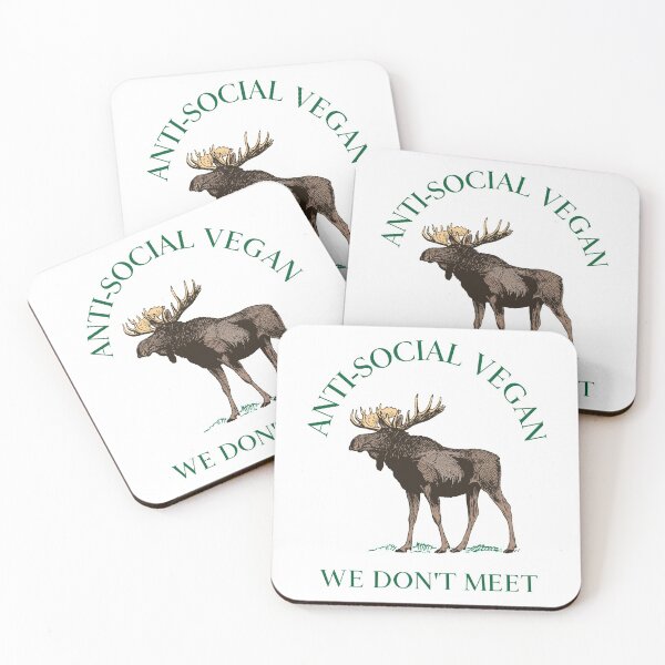 Item preview, Anti-Social Vegan; We Don't Meet designed and sold by candyco56.