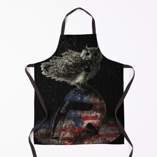 Item preview, American Spartan Helmet American Spartan Patriotic Warrior BLUE Spartan Owl knight designed and sold by crouchingpixel.