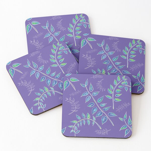 Item preview, Floating Leaves - violet designed and sold by Sharon Glennon.