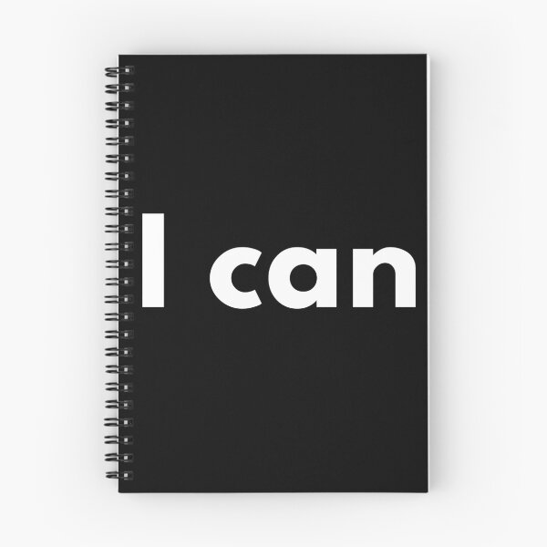 Item preview, I can. Text only design. White text. designed and sold by JellyBeenzz.