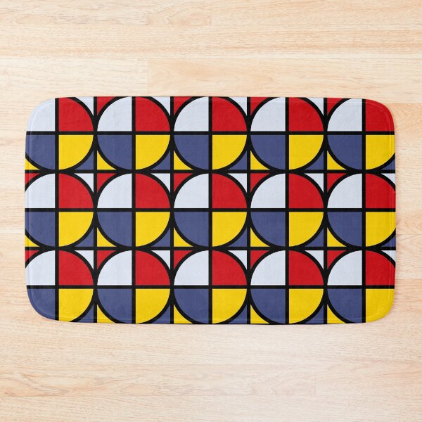 Artikelvorschau, Multicolor pattern with circles in blue, red, white and yellow entworfen und verkauft von acidmit.