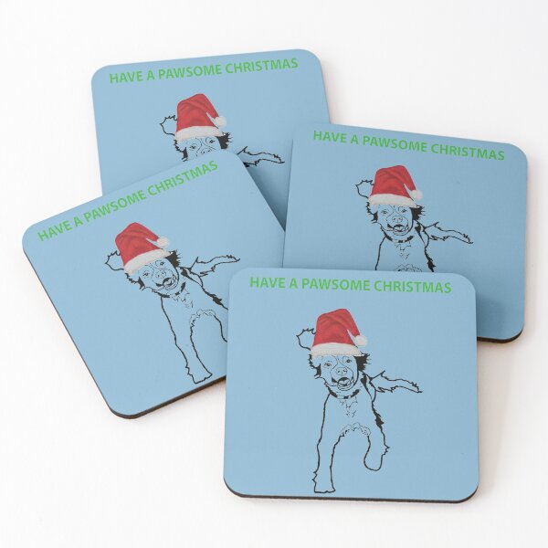 Item preview, Spaniel Pawsome Christmas design - Dog Christmas design designed and sold by IslesArt.