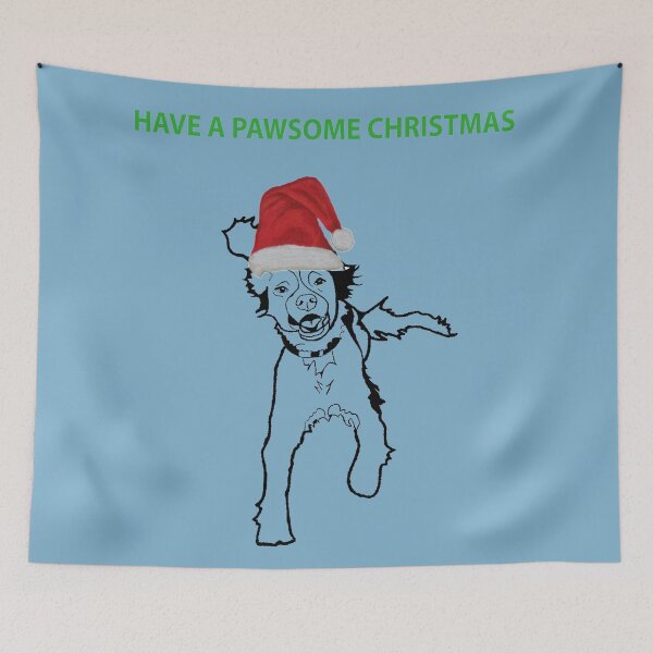 Item preview, Spaniel Pawsome Christmas design - Dog Christmas design designed and sold by IslesArt.