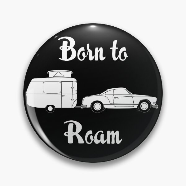 Item preview, Born to Roam - Karmann Ghia & Puck with Black Background designed and sold by Ginger Young.