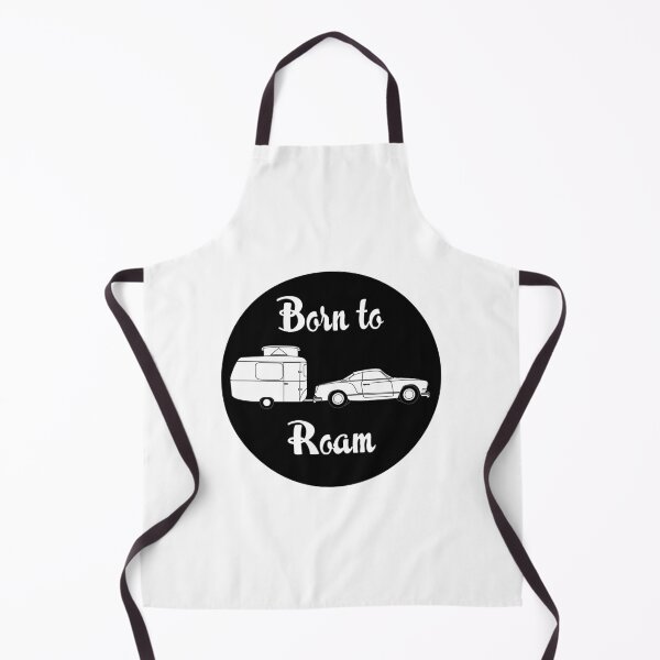 Item preview, Born to Roam - Karmann Ghia & Puck with Black Background designed and sold by Ginger Young.