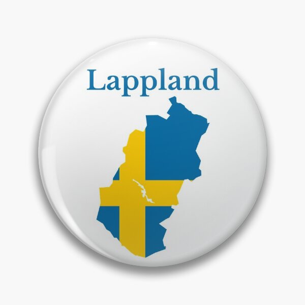 Artikelvorschau, Karte der Provinz Lappland, schwedische Provinz, Schweden. entworfen und verkauft von marosharaf.