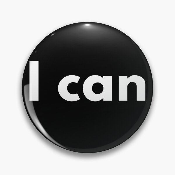 Item preview, I can. Text only design. White text. designed and sold by JellyBeenzz.