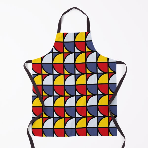 Artikelvorschau, Geometric pattern with circle parts in blue, red, white and yellow entworfen und verkauft von acidmit.