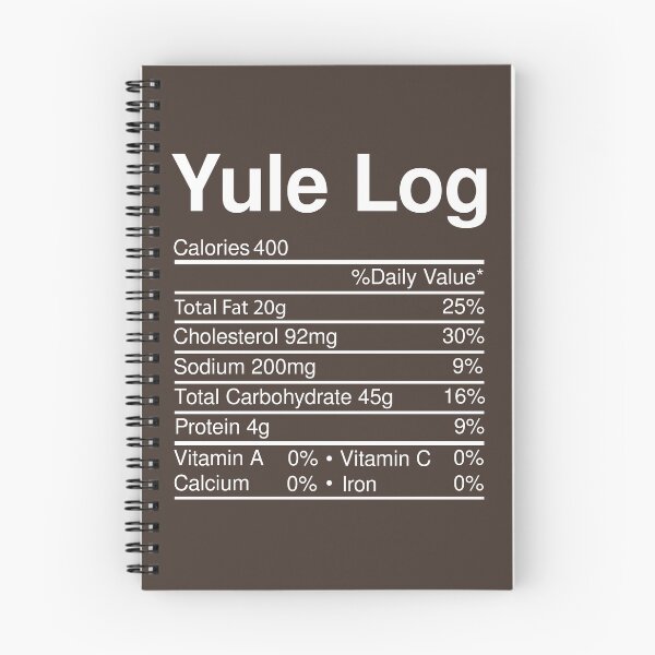 Item preview, Yule Log Nutrition Facts Christmas Food designed and sold by RandomStuffShop.