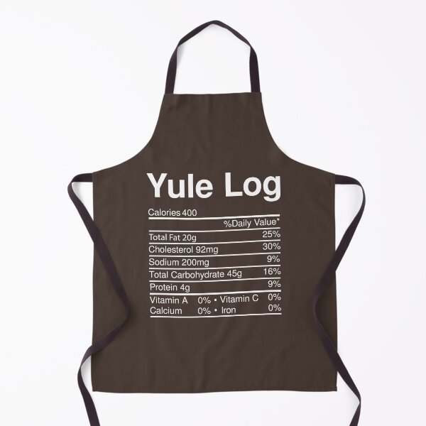 Item preview, Yule Log Nutrition Facts Christmas Food designed and sold by RandomStuffShop.