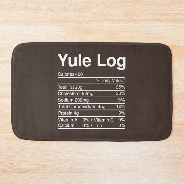 Item preview, Yule Log Nutrition Facts Christmas Food designed and sold by RandomStuffShop.