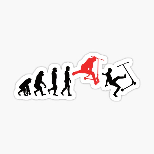 Evolution du scooter acrobatique Sticker