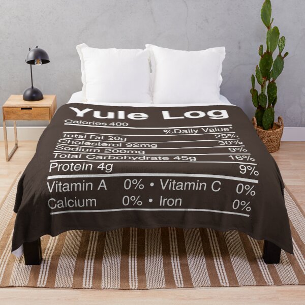 Item preview, Yule Log Nutrition Facts Christmas Food designed and sold by RandomStuffShop.