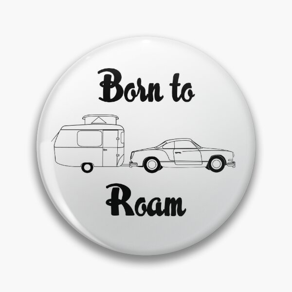 Item preview, Born to Roam - Karmann Ghia & Puck with White Background designed and sold by Ginger Young.