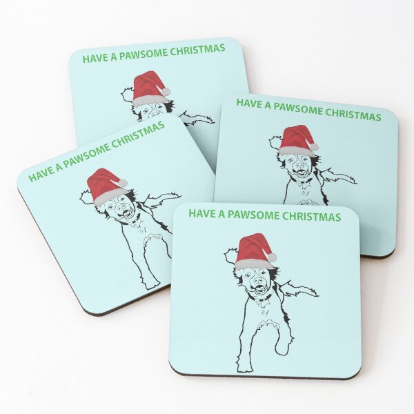 Item preview, Spaniel Pawsome Christmas design - Dog Christmas design designed and sold by IslesArt.