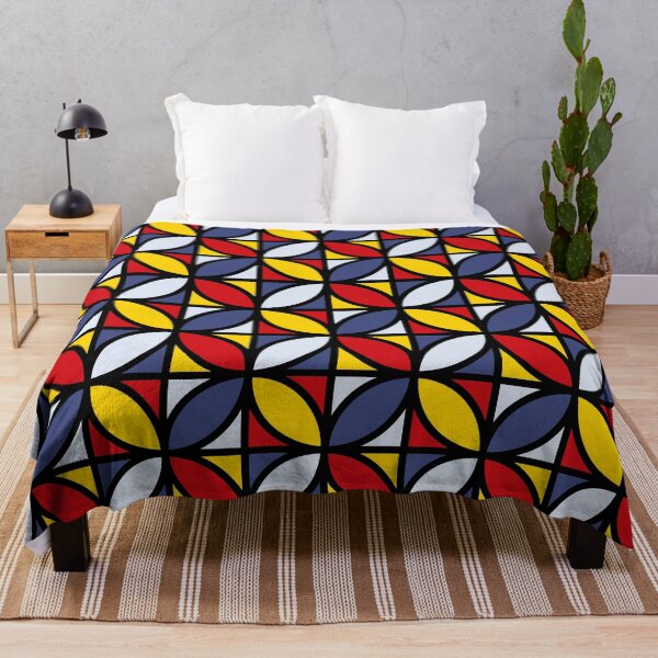 Artikelvorschau, Geometric pattern with multicolor floral elements in rows entworfen und verkauft von acidmit.