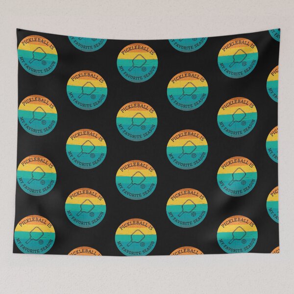 Item preview, Retro Sun Distressed Pickleball is my Favorite Season Graphic Design designed and sold by FazCreations.