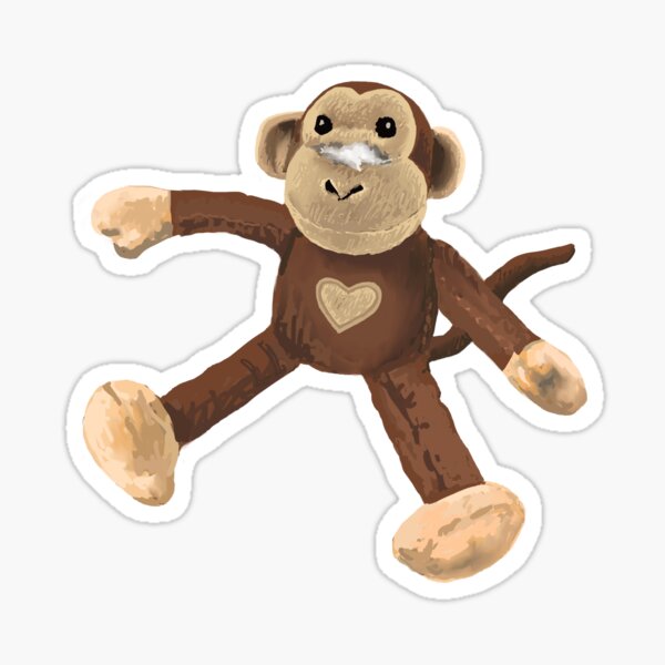 Chimpy the Chimpanzee Sticker