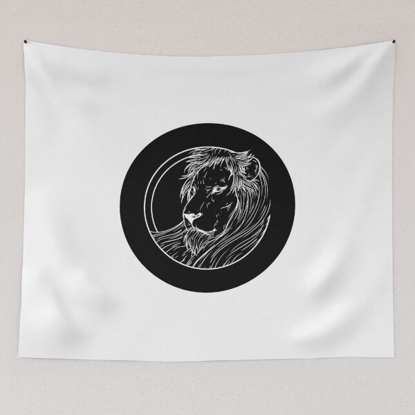 Item preview, Minimalistic Leo - BLACK - Lion designed and sold by vadim888.