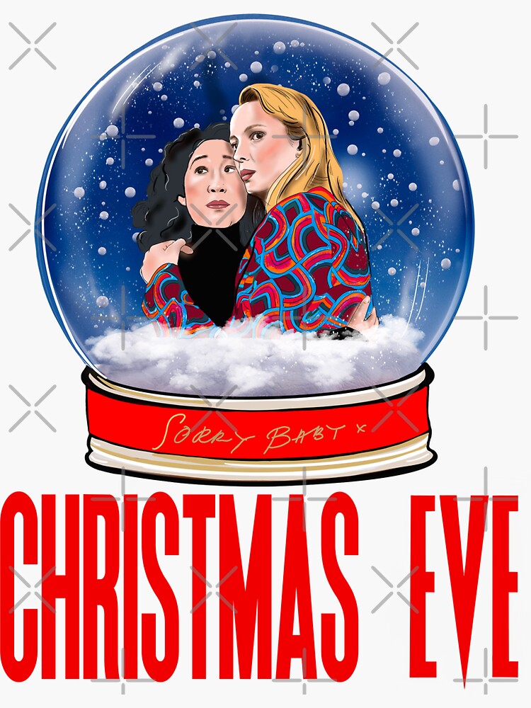 "Villaneve Christmas Eve last dance snow globe Killing Eve" Sticker for
